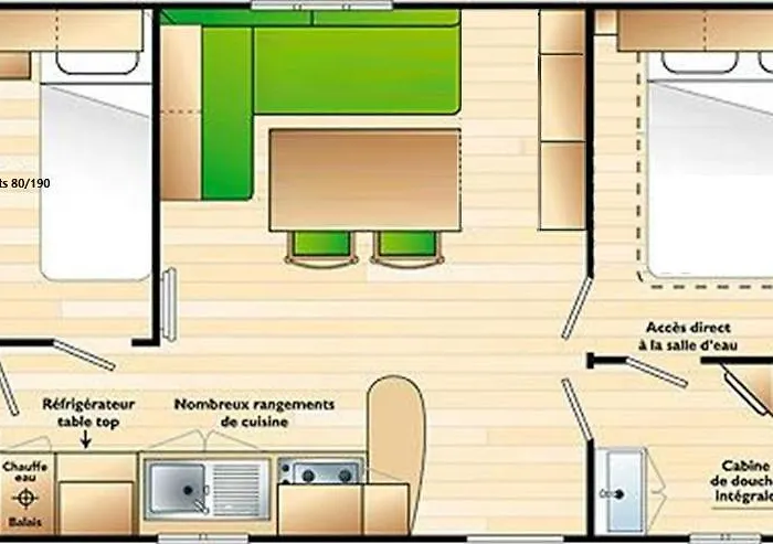 M.home Confort F028 2chbr/5pers